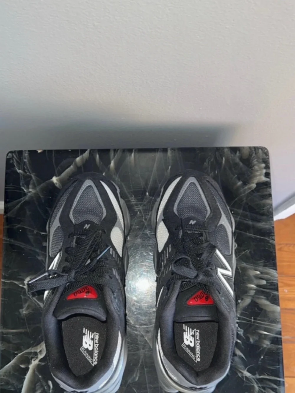 Women New Balance Gray and White Sneakers